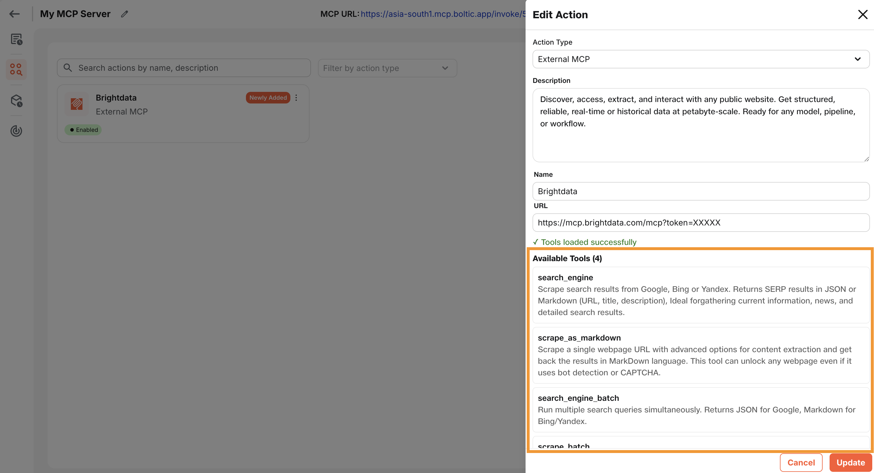 Boltic MCP External MCP