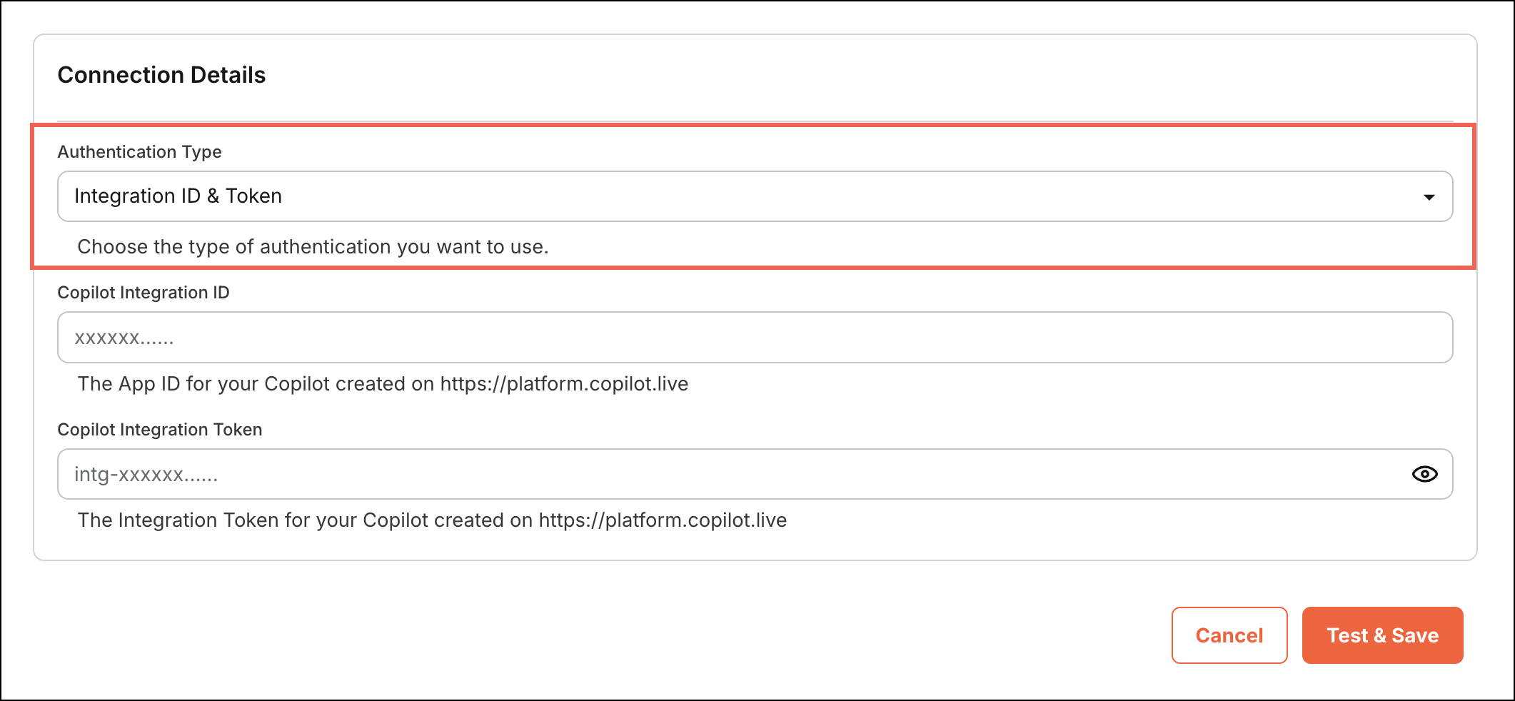 Authentication Parameters