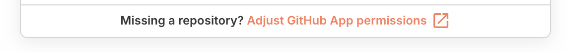 Adjust GitHub App permissions link