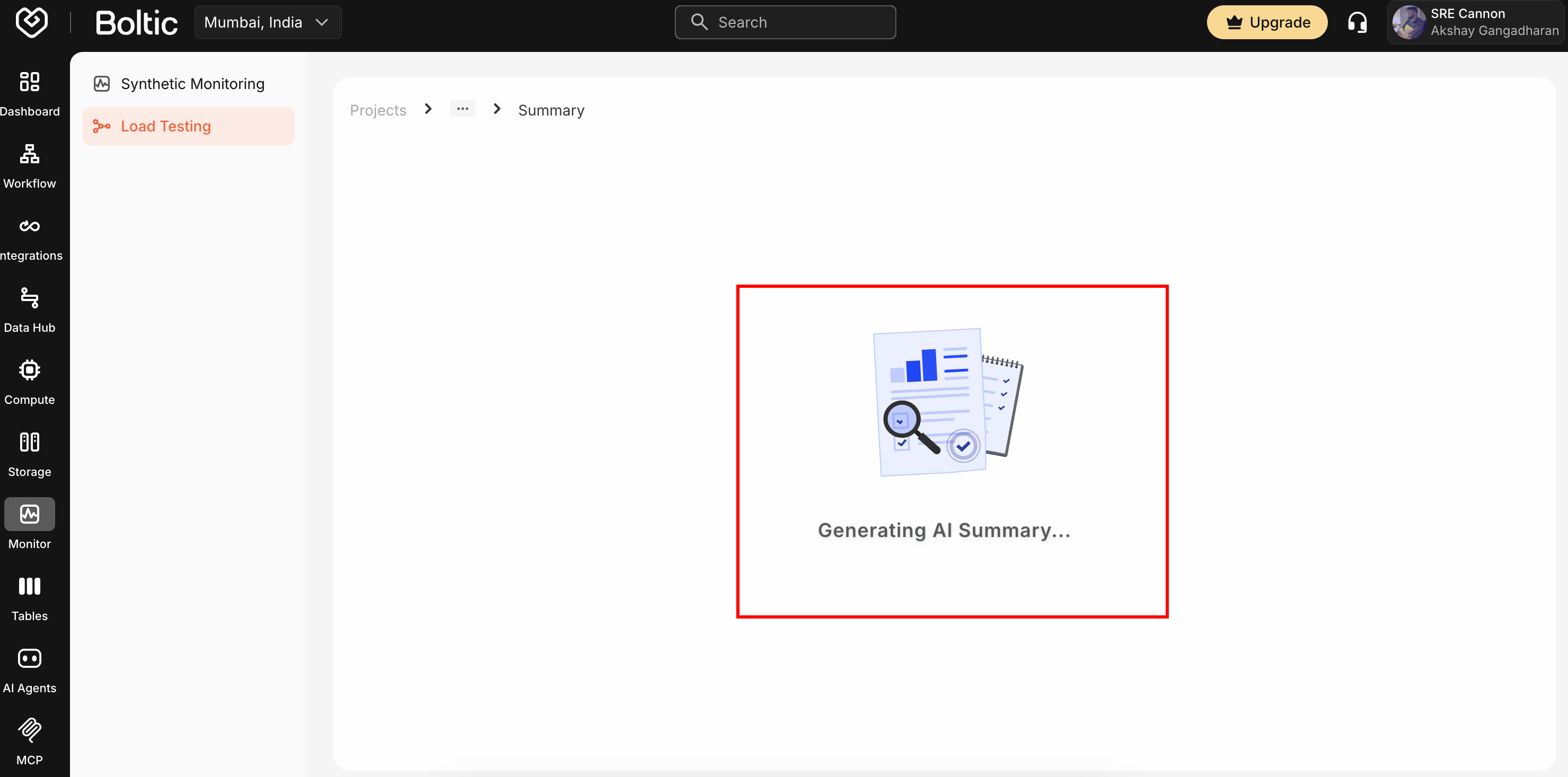 Load Test Report Summary Generation