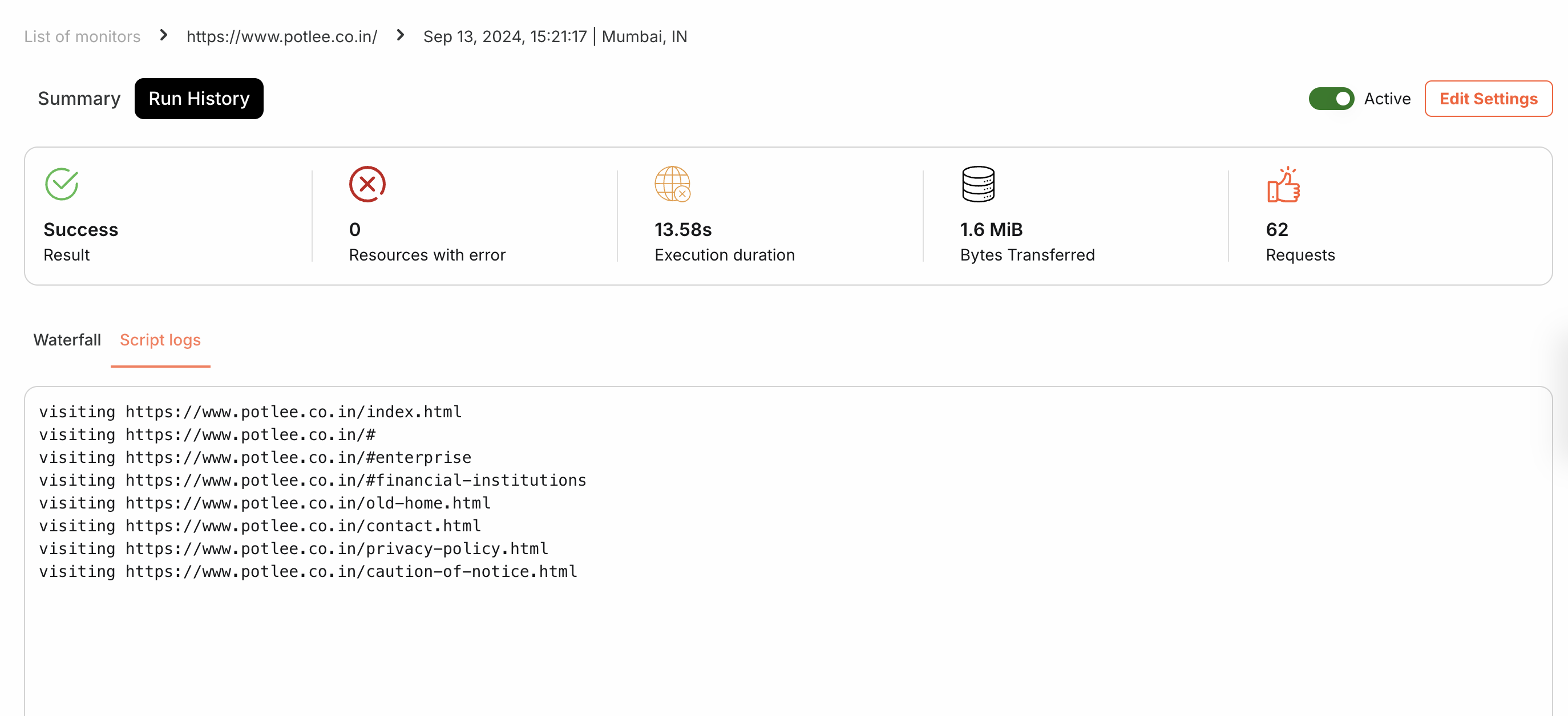 Script Logs