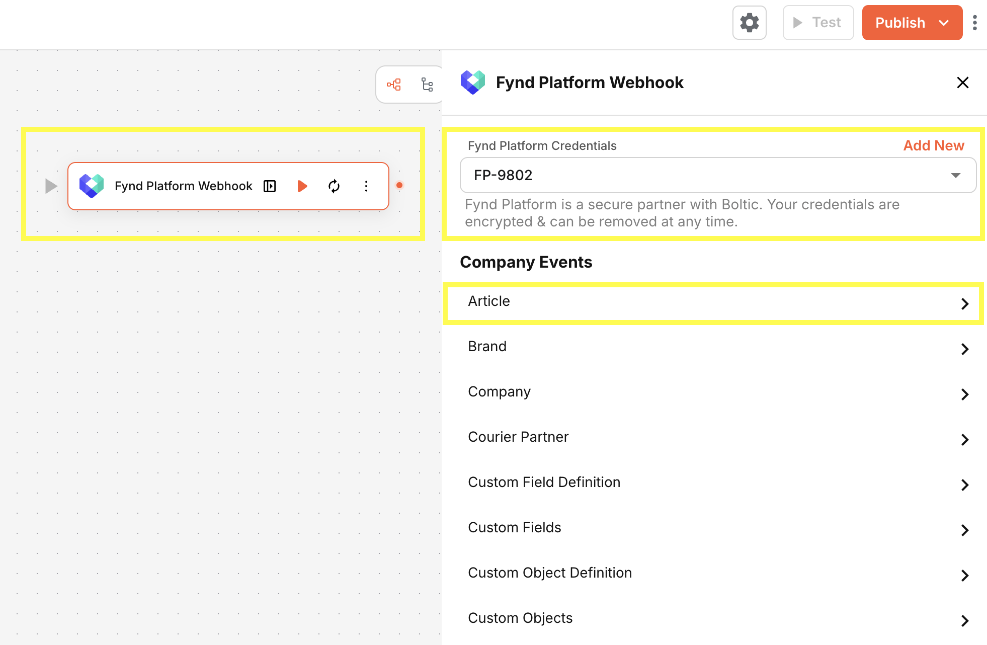 Configure Webhook