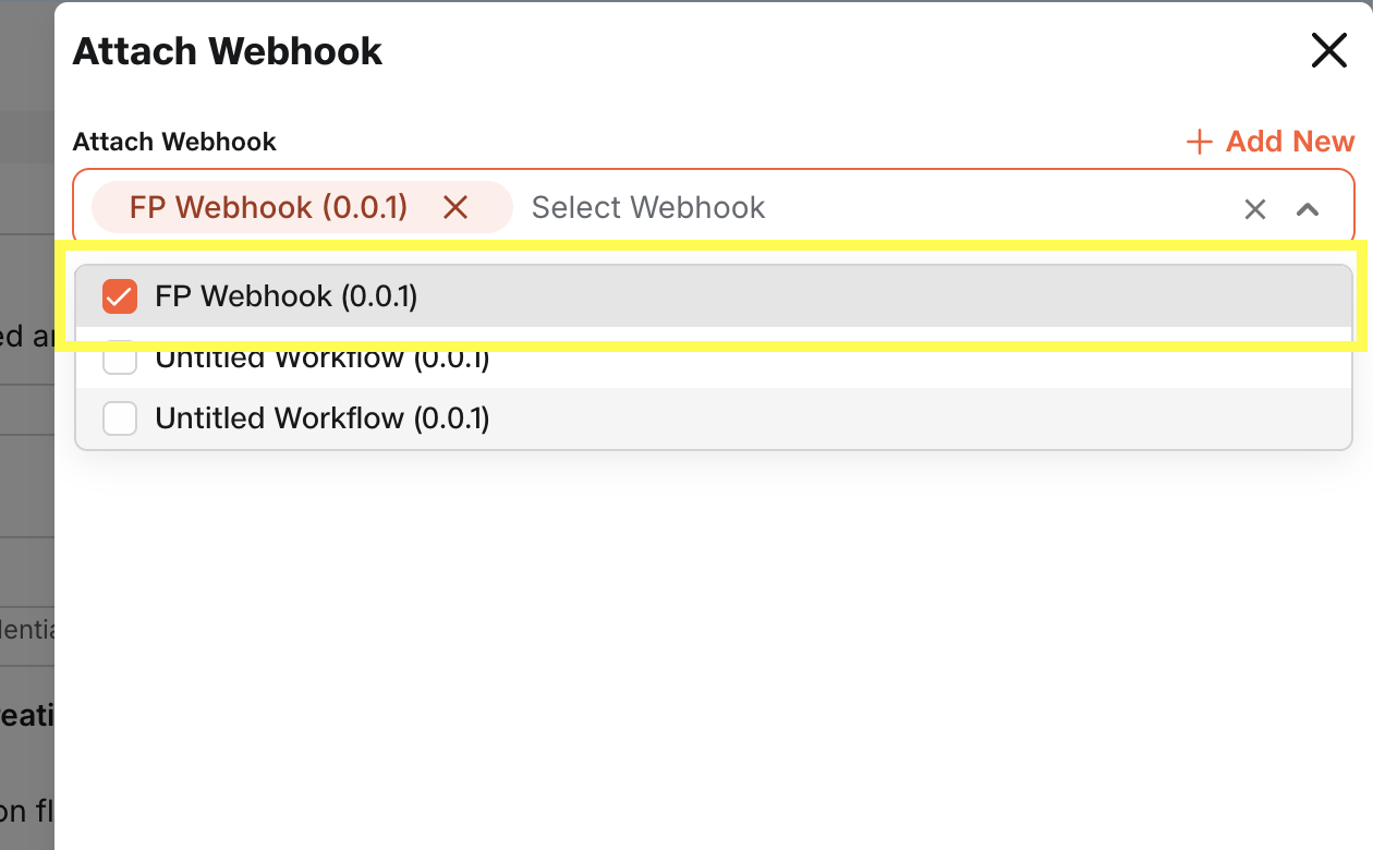 Select Webhook